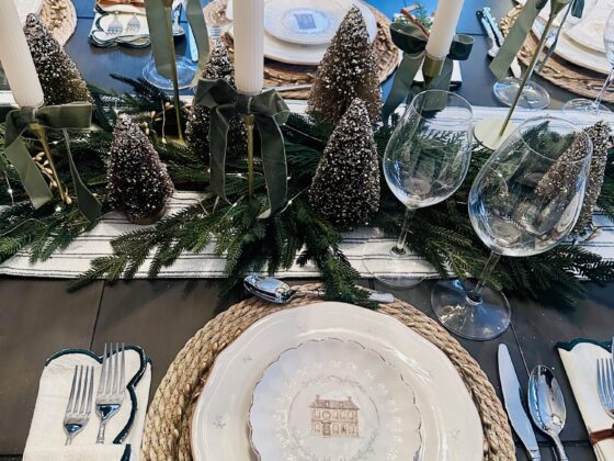 Holiday Ready: Place settings on a table ready for the holidays