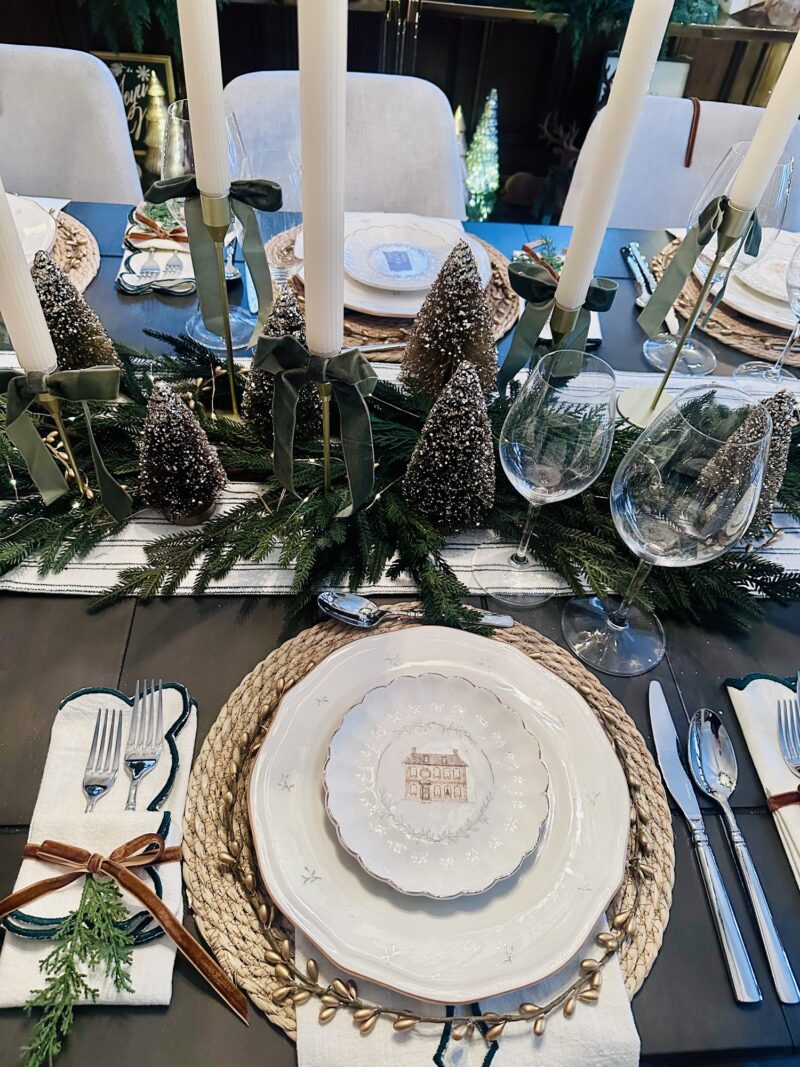 Holiday Ready: Place settings on a table ready for the holidays