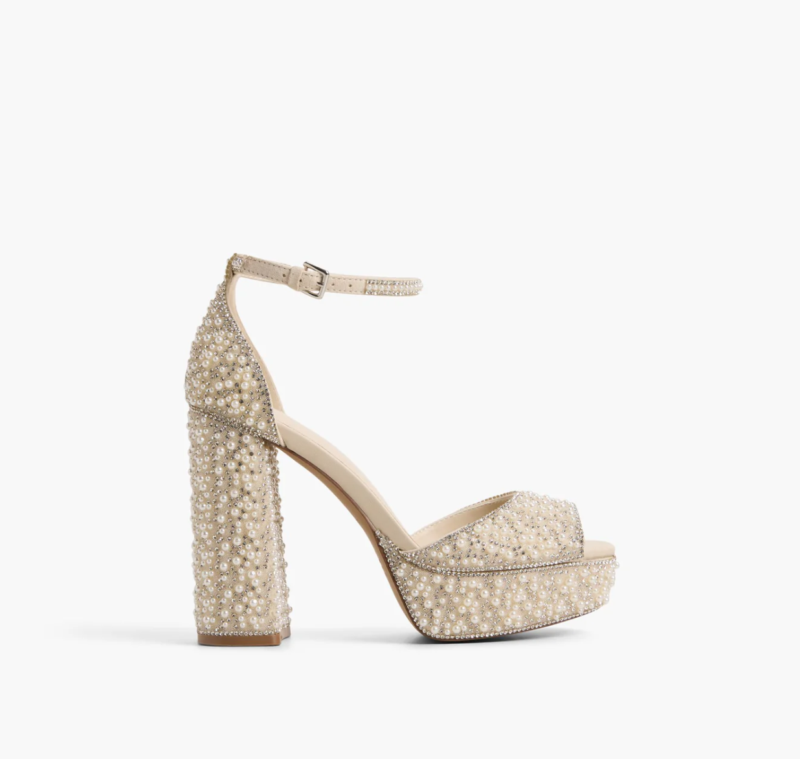 bridal shoes, call it spring, sparkly shoes, platform, pumps, heels