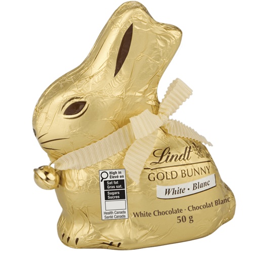 Easter Basket: Lindt Gold Foil Bunny White Chocolate