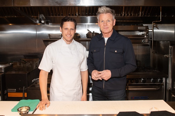 Linny's: Chef David Schwartz next to Gordon Ramsay in the Kitchen