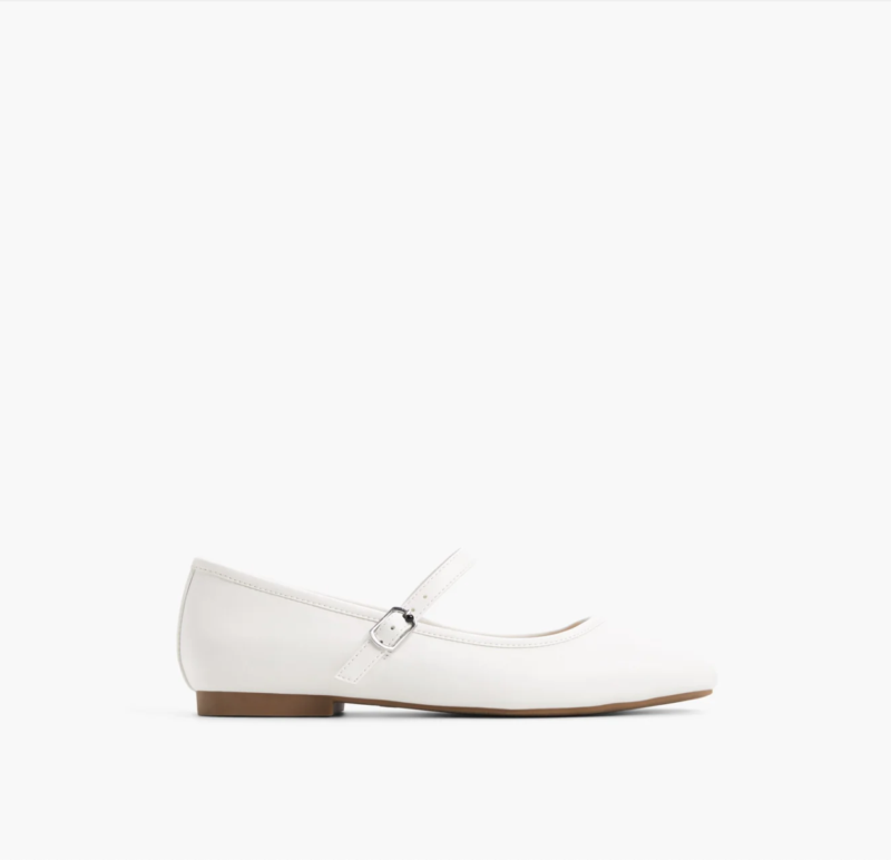 call it spring, janeyy, bridal shoes, white ballerina flats, mary janes, straps