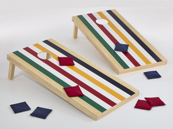 Hudson’s Bay Stripes Collection: Two cornhole sets