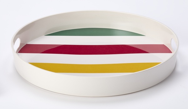 Outdoor Tray with Stripes