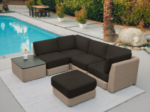Outdoor Sofa: Outdoor sectional by a pool