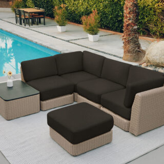 Outdoor Sofa: Outdoor sectional by a pool