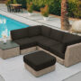 Outdoor Sofa: Outdoor sectional by a pool