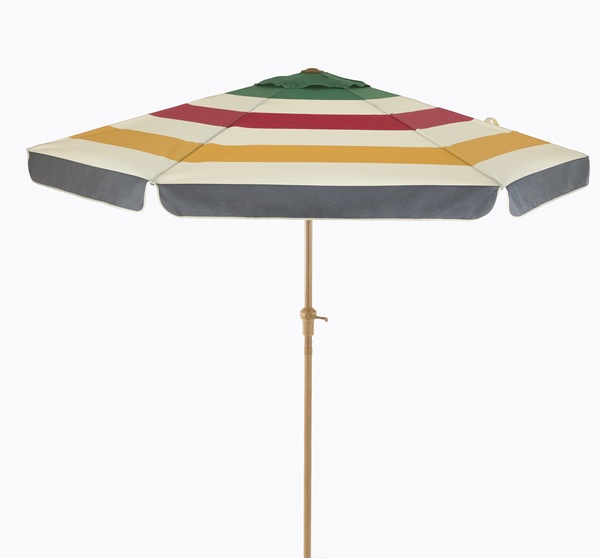 Hudson’s Bay Stripes Collection: Patio Umbrella with Valance