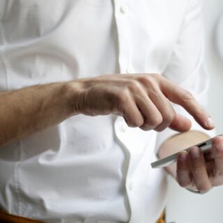 Trusted App: Man on a smart phone