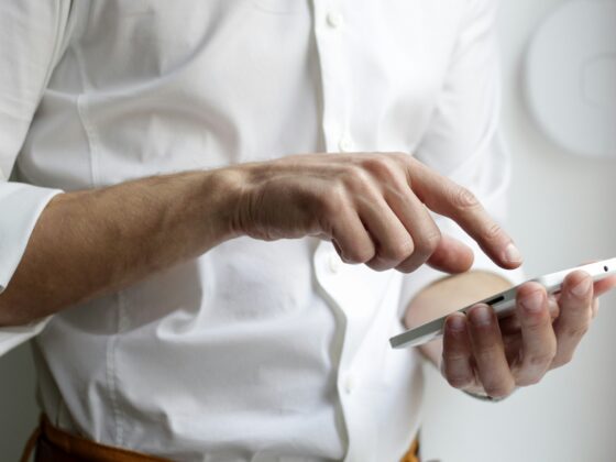 Trusted App: Man on a smart phone