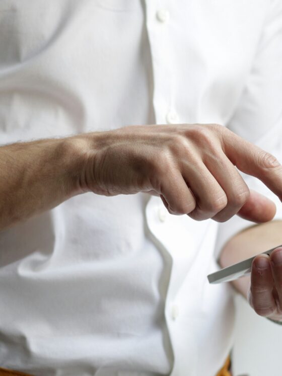 Trusted App: Man on a smart phone