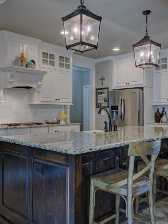 Appliance Repair Parts: Kitchen with Island in the centre