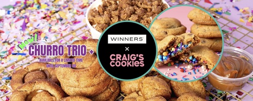 Fun Finds for Fall: Craig's Cookies including the Churro Trio with a Winners X Craig's Cookies Graphic