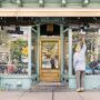 The Window Project: Artist Lucas Beaufort drawing on DaiLo's window