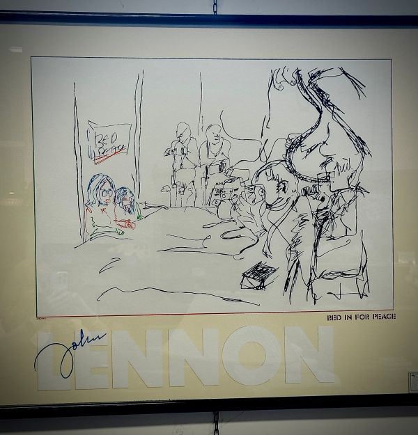 Shop Consignment: John Lennon Bed for Peace Lithograph
