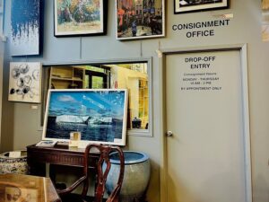 Consigning Your Furniture: ...of Things Past door to consignment office