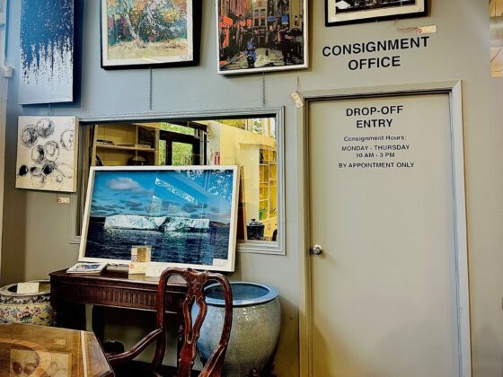 Consigning Your Furniture: ...of Things Past door to consignment office