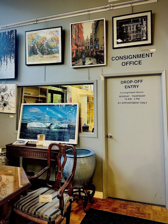 Consigning Your Furniture: ...of Things Past door to consignment office