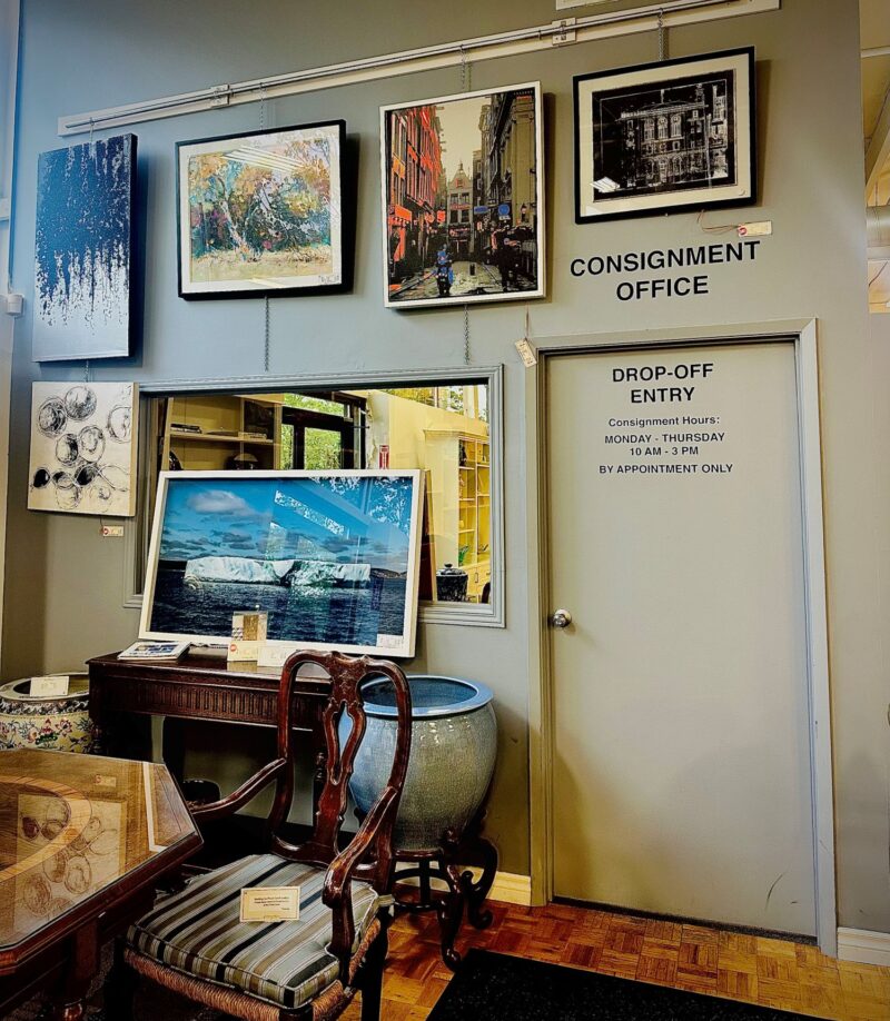 Consigning Your Furniture: ...of Things Past door to consignment office
